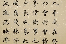 杨华书法小楷《兰亭序》